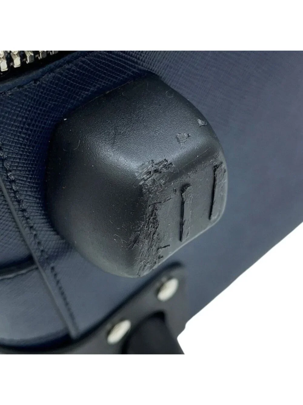 Prada Carry Case Saffiano Leather Triangle Logo Suitcase Travel